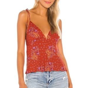 NWT Free People Intimately Float Away Printed Cami